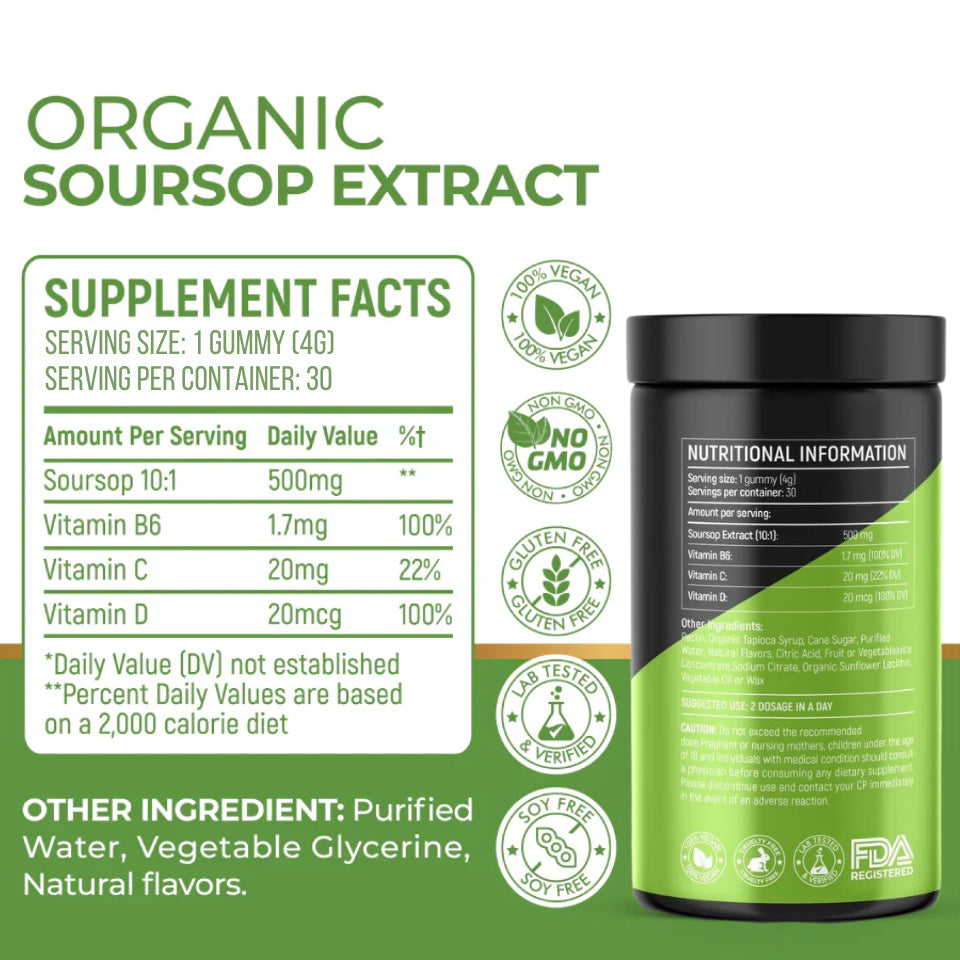 Pure Soursop Extract Gummies